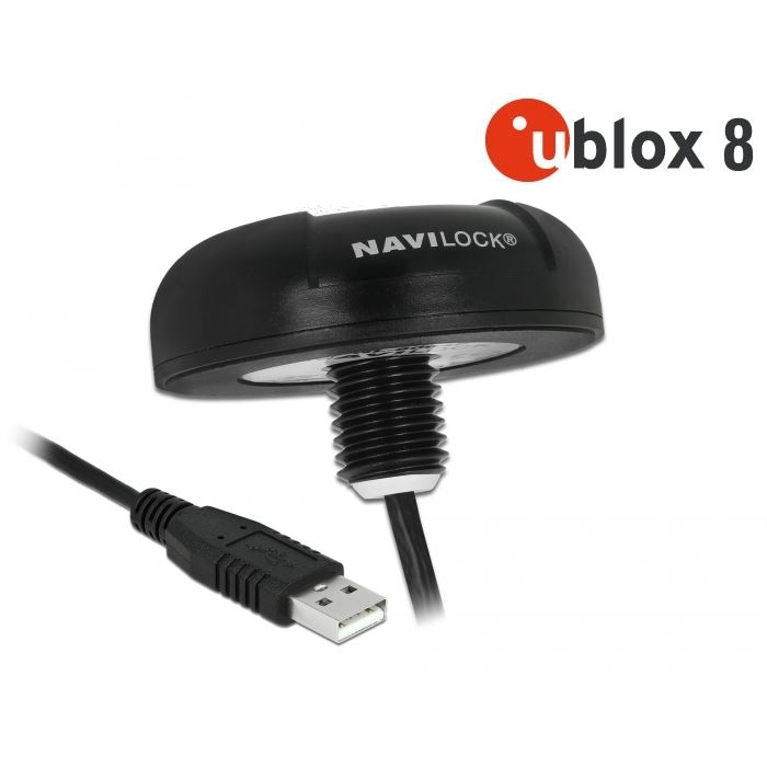 Navilock NL-8004U u-blox 8 USB GPS vevőegység (62531) (nav62531)