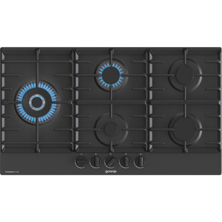 Gorenje GW951MB Beépíthető 5 zónás Gáz Főzőlap - Fekete (735215)