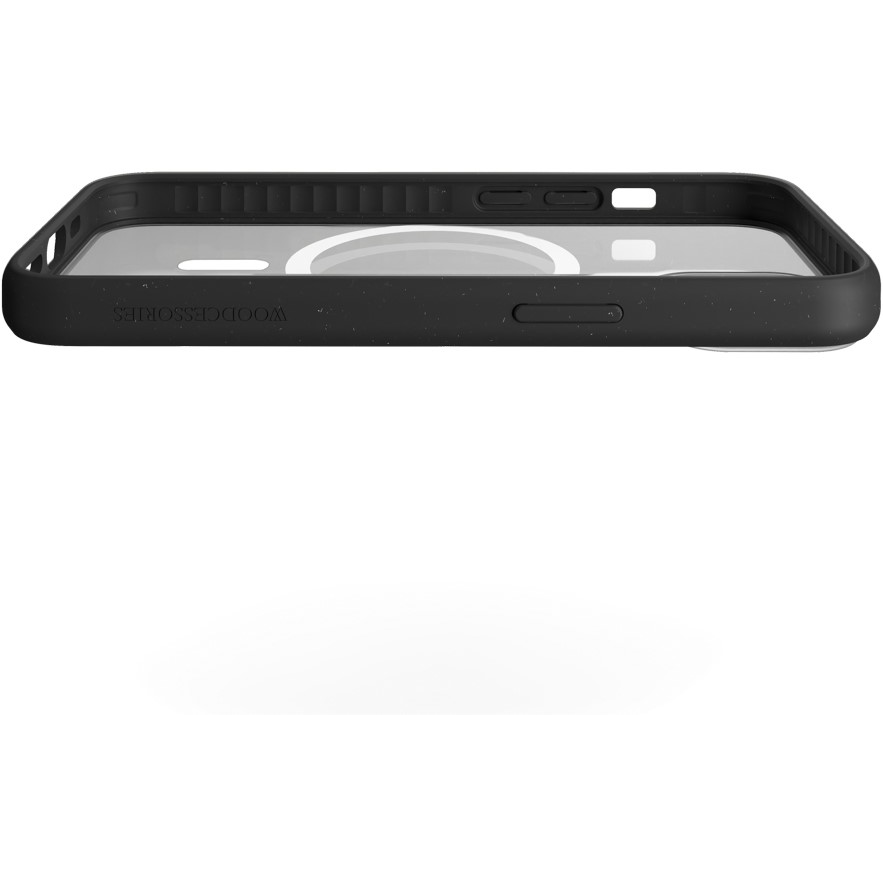 Woodcessories Clear Apple iPhone 14 Pro MagSafe Tok - Fekete/Átlátszó (ECO640)