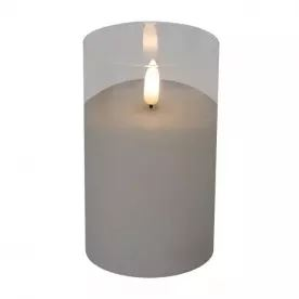 Somogyi LED-es gyertya üvegben 7,5cm (átmérő) x 12,5cm (CD 1) (CD 1)