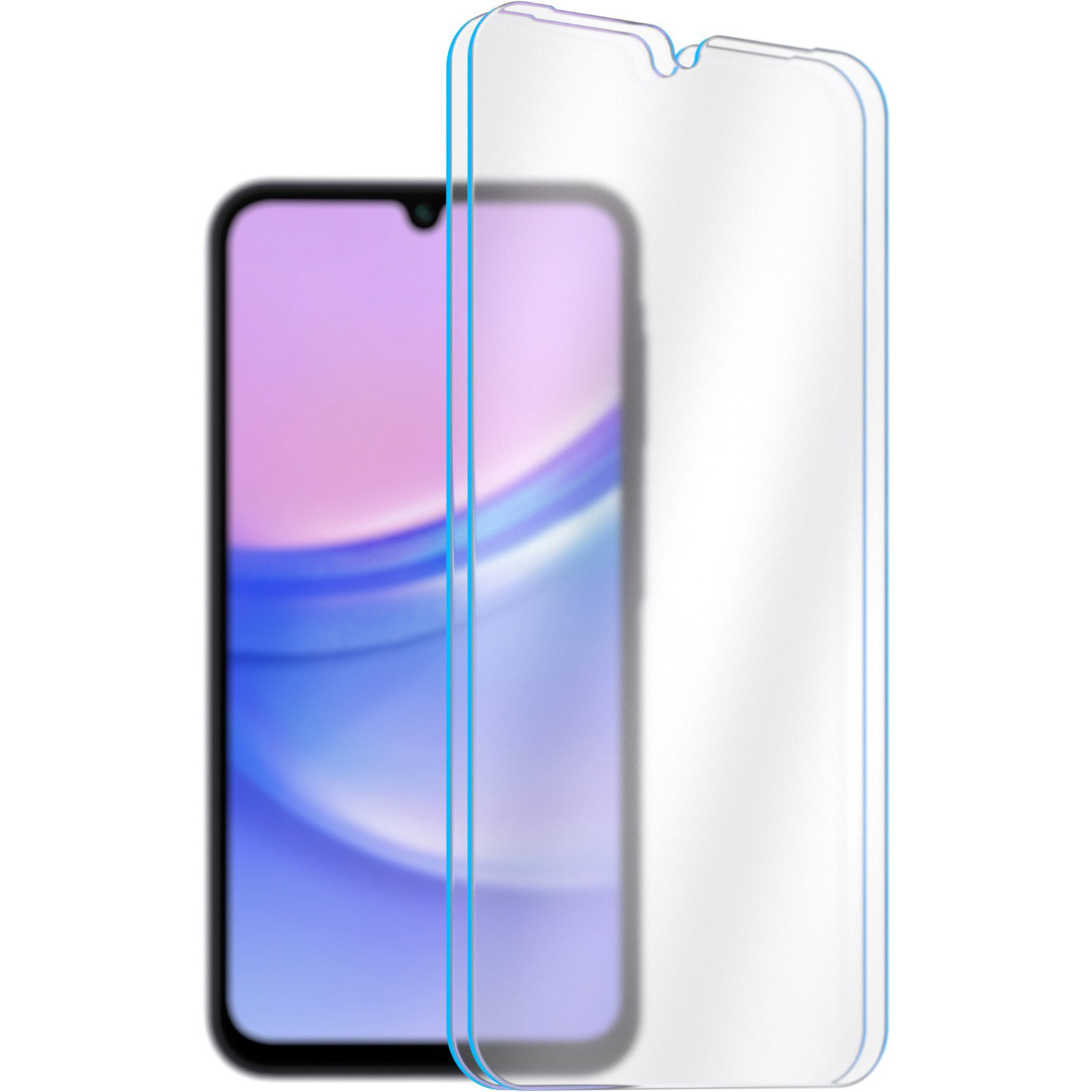 AlzaGuard Case Friendly Glass Samsung Galaxy A15 2.5D üvegfólia - 2db (AGD-TGF0236P2)