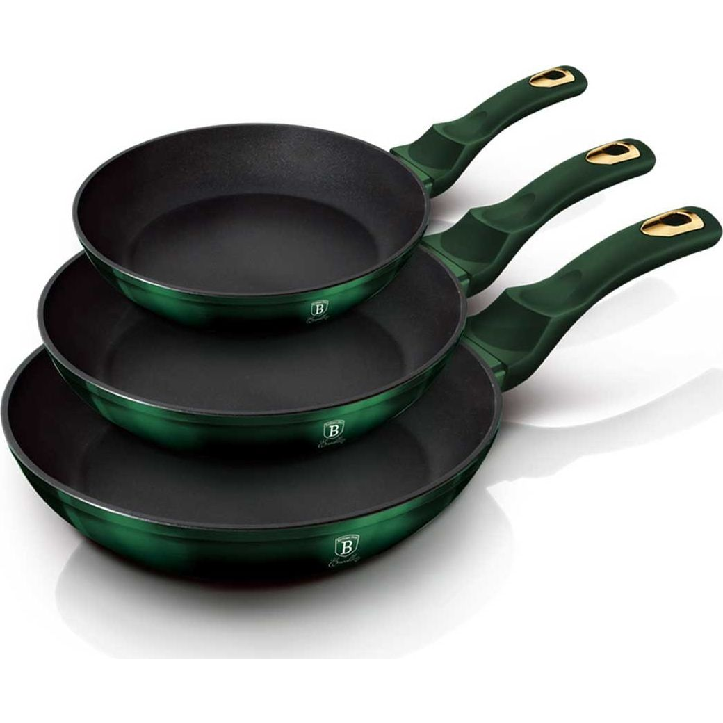 BerlingerHaus BH/6168F Emerald Collection Serpenyő Szett - Kovácsolt Alumínium, Smaragdzöld (BH-6168)