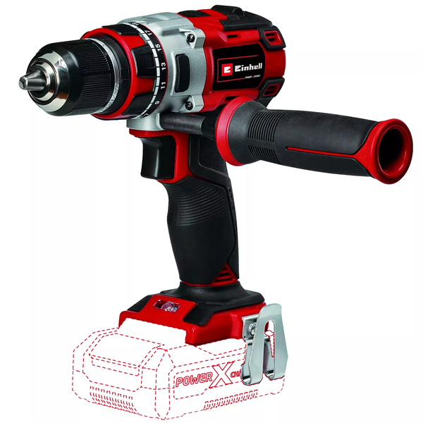Akku-Bohrschrauber TP-CD 18/80 Li BL-Solo, 18Volt (rot/schwarz, ohne Akku und Ladegerät)