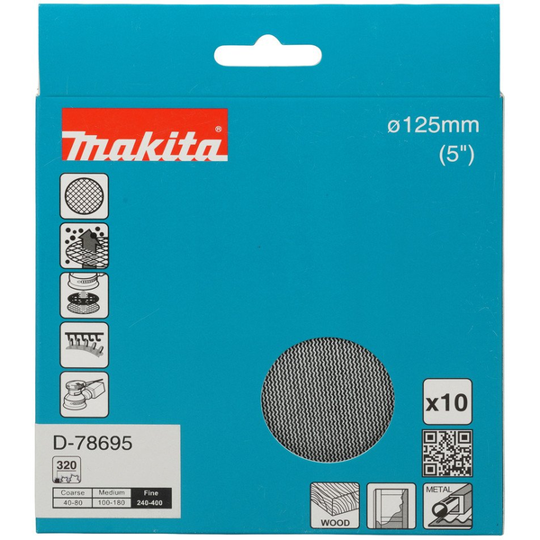 SANDING MESH 125MM A320 10PCS D-78695
