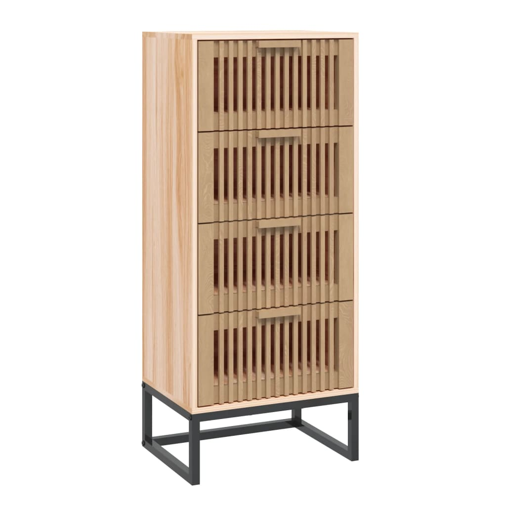szerelt fa magasszekrény 40 x 30 x 95 cm (352126)