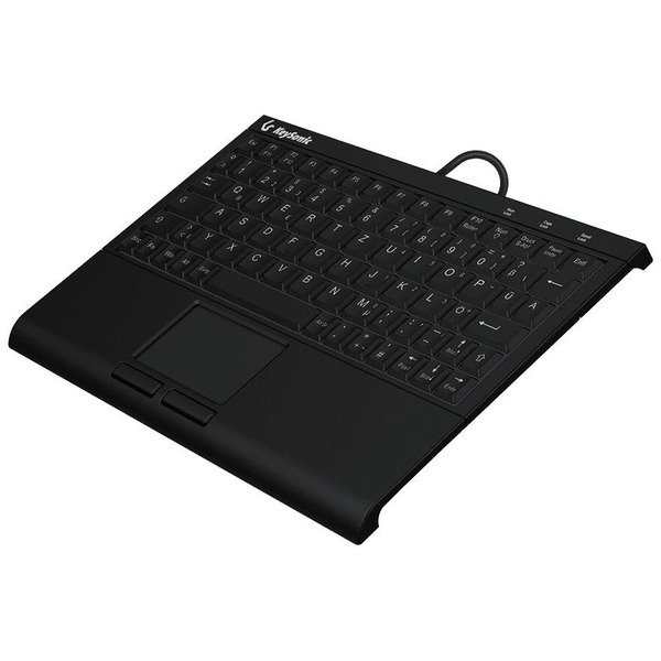 KeySonic KSK-3211ELU (DE) tastatur Hjem USB QWERTZ Tysk Sort