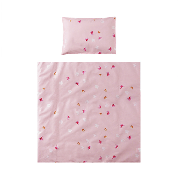 LORELLI EVA 5 részes ágynemű garnitúra - Butterflies Pink