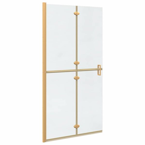 Perete de duș Walk-in Altele auriu și transparent 100 x 190 cm