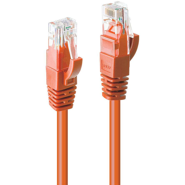Lindy 48112 netværkskabel Orange 10 m Cat6 U/UTP (UTP)