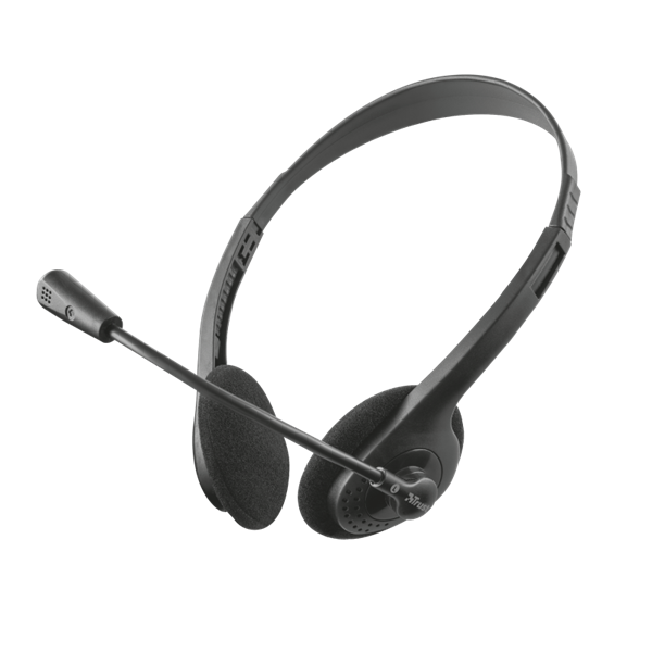 Trust Primo Chat 21665 Кабелни слушалки с микрофон, черни