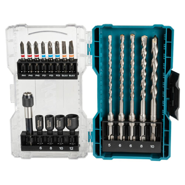 Bohrer-Bit-Set SDS Plus, 18-teilig, Bohrer- & Bit-Satz