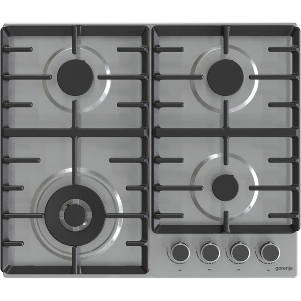 Gorenje GW642ABX főzőlap Rozsdamentes acél Beépített 60 cm Gáz 4 zóna