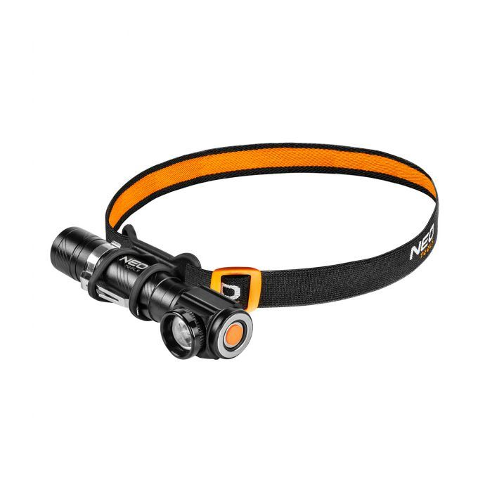 Neo Tools 99-026 Fejlámpa+zseblámpa 2az1-ben tölthető USB 800lm CREE XML-T6 LED 10W (Neo Tools 99-026)