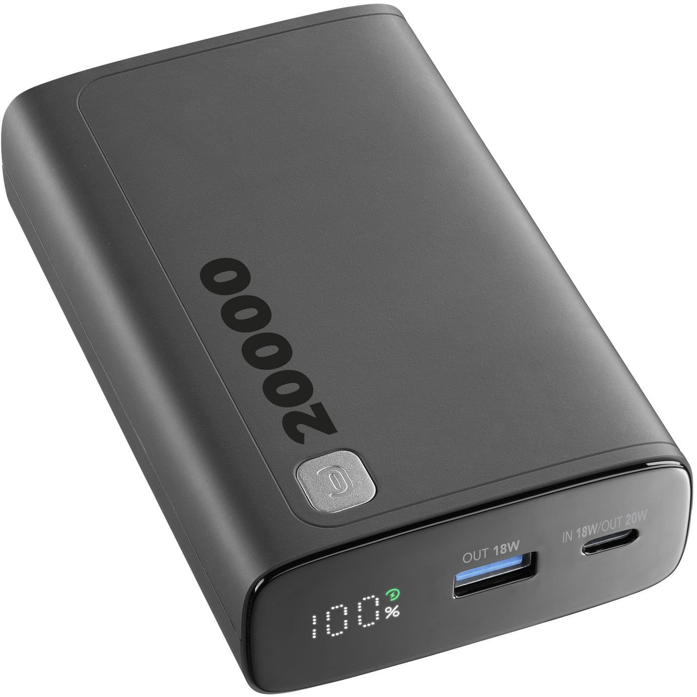 Cellularline 8018080484612 Lítium-ion (Li-ion) 20000 mAh Fekete (PBDISPL01PD20000K)