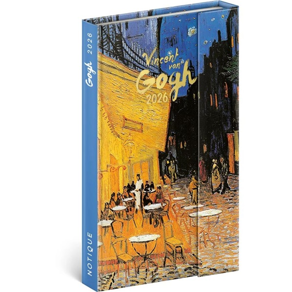 REALSYSTEM Vincent van Gogh 13x21cm mágneses zsebnaptár 2026