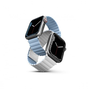Uniq Revix mágneses szilikon szíj Apple Watch 42/44/45mm fehér/kék (UNIQ-45MM-REVWHTBLU)
