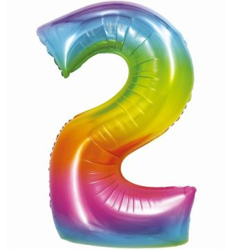 Godan Szivárvány színű, számos fólia lufi, 76 cm - 2 (CH-STC2) (CH-STC2)