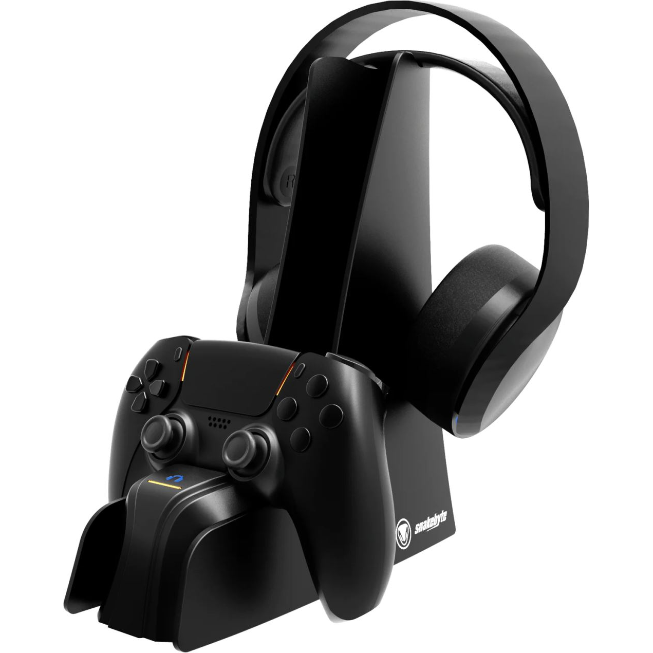 snakebyte DUAL CHARGE & HEADSET STAND 5 fejhallgató állvány és kontroller töltő fekete (SB918636) (SB918636)