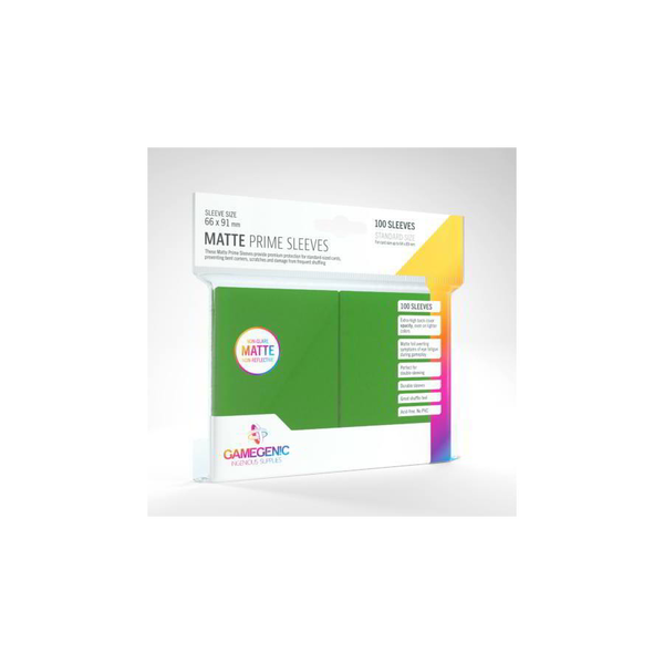 Калъфи за игрални карти, Gamegenic, 66 x 91 мм, Зелени, 100 бр