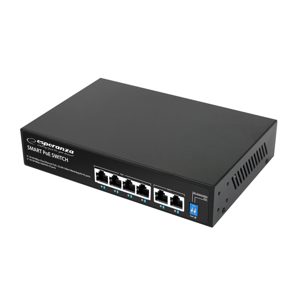 Esperanza ENS105 6-port 10/100Mbps PoE Switch
