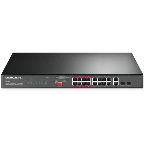 MERCUSYS MS120GP 20-Port Gigabit Rackmount Switch with 16-Port PoE+