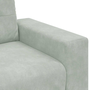 világosszürke bársony loveseat kanapé 120 cm