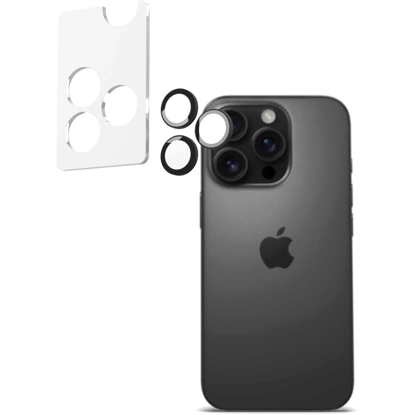 AlzaGuard Elite Lens Protector iPhone 16 Pro / 16 Pro Max - fekete (AGD-AGL008B)