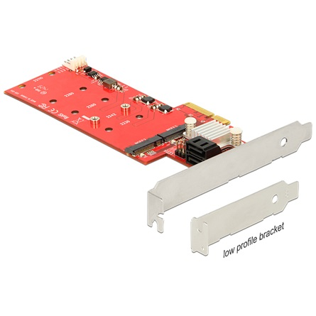 DeLock 2x M.2 2x SATA bővítő kártya PCI-E (89379) (89379)