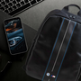 Backpack BMW BMBP15COMSCAKL 16" black Carbon Blue Stripes