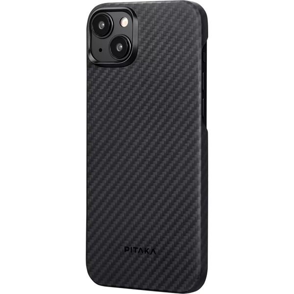 Pitaka MagEZ Case 4 Black / Grey Twill 1500D за Apple iPhone 15 Plus - с приставка MagSafe