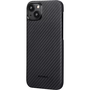 Pitaka MagEZ Case 4 Black / Grey Twill 1500D за Apple iPhone 15 Plus - с приставка MagSafe