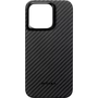 Pitaka MagEZ Case 4 Black / Grey Twill 1500D за Apple iPhone 15 Plus - с приставка MagSafe