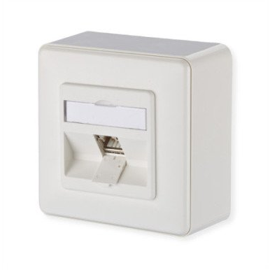 Metz Connect 130B12D10002-E Hálózati csatlakozódoboz Falra szerelhető CAT 6A 1 port Tiszta fehér (130B12D10002-E)