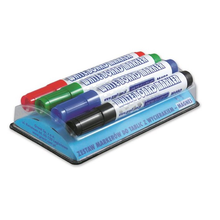 Granit M460 2-3 mm Táblamarker készlet 5 darabos - 4 különböző szín (M46004M00)