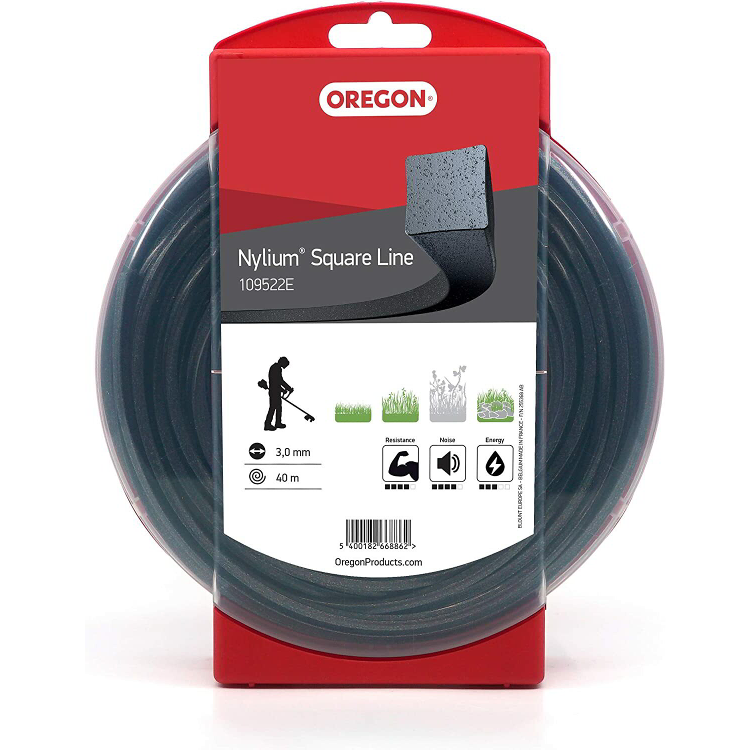 Oregon Nylium 3.0mm Szögletes Damil (40m) (109522E)