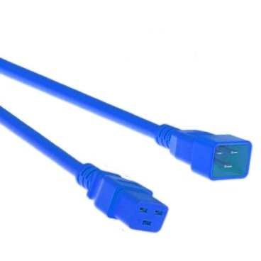 Kabel zasilający Mercodan Str�mkabel Bl� C20-C19