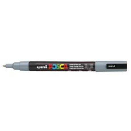 Uni Posca PC-3M dekormarker szürke (PC-3M GREY(E)) (PC-3M GREY(E))