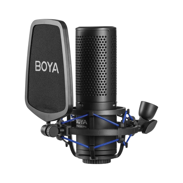 BOYA BY-M1000 PRO Nagy-diafragma kondenzátor mikrofon