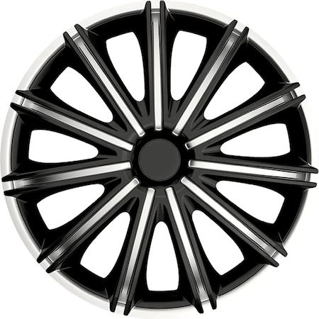 Argo 16"-os Nero dísztárcsa szett ezüst-fekete (4db) (ARG16NERO-SB)