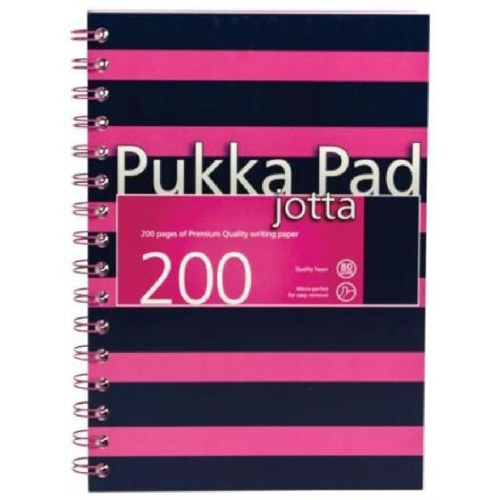 Pukka Pad Jotta Pad Navy Pink 200 lapos A4 vonalas spirálfüzet - Többfajta (A15579681)