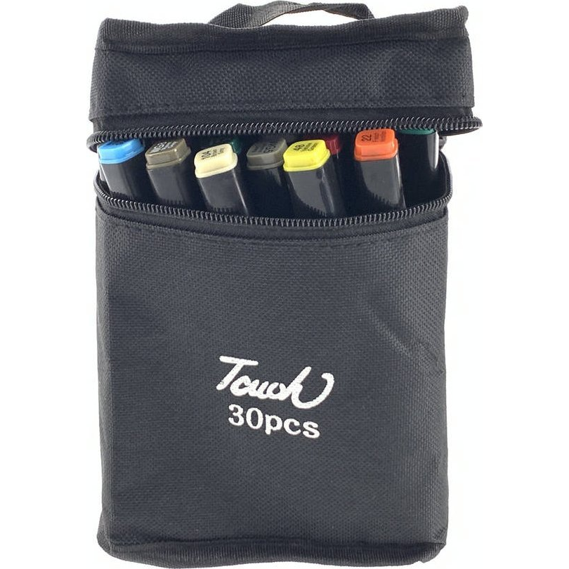 30 darabos Kétoldalas Alkoholos Marker Pro Touch Bag Készlet- 12856 (12856)