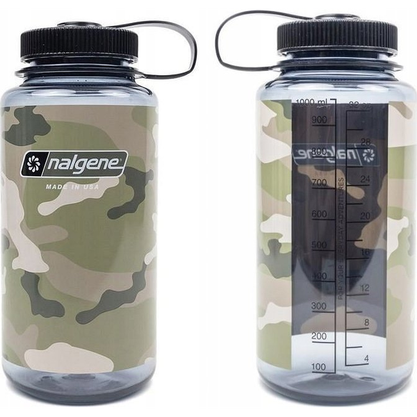 Butelka Nalgene z Szerokim Ustnikiem 1L GrayBlack