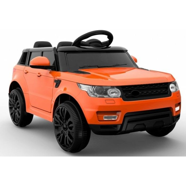 LAND ROVER HL 5732 Hasonmás 12 V Elektromos Kisautó - Szülői Távirányítóval, Műanyag Kerekekkel, Narancs