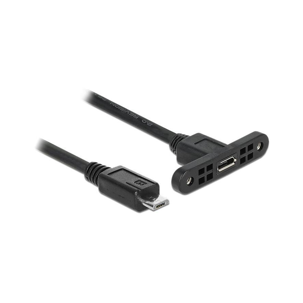 DELOCK USB-Kabel 2.0 Micro B -> Micro-B Bu/St Einbau 0