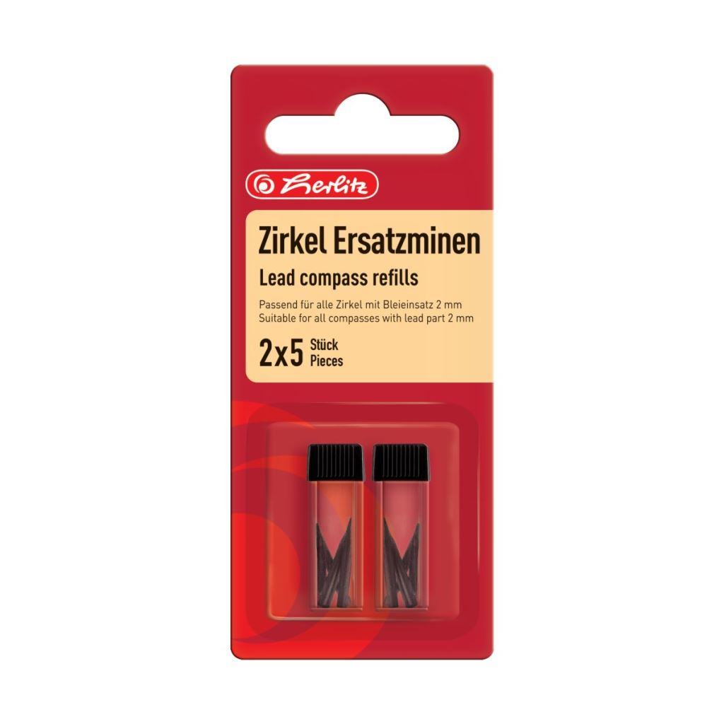Herlitz körzőhegy 2mm-es vastagsággal, 2x5db (8710402) (8710402)