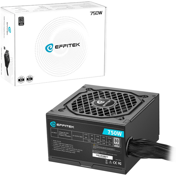 EFFITEK Netzteil 750W Silver ATX 3.1, PCI 5.1