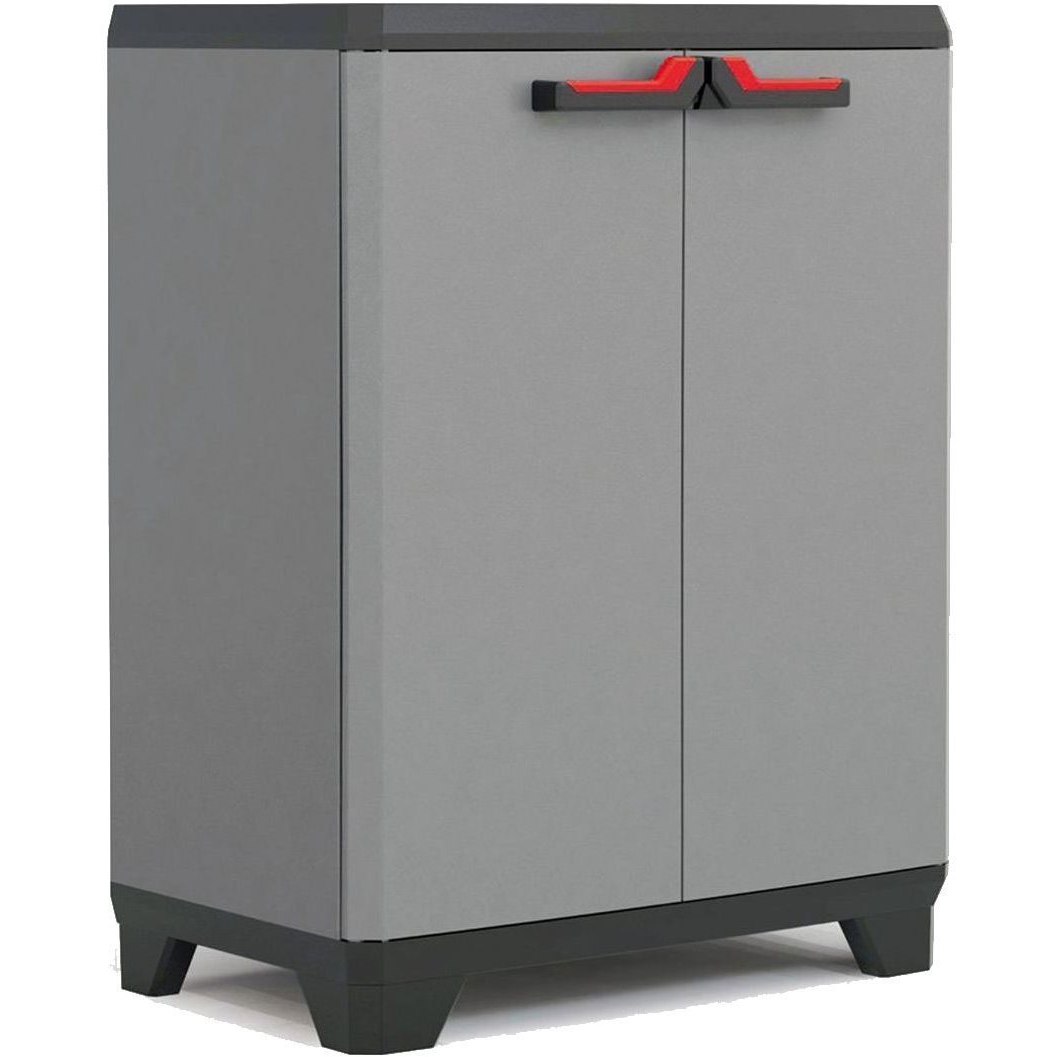 KIS STILO LOW Cabinet kerti szekrény 90×68×39 cm, szürke (9723)