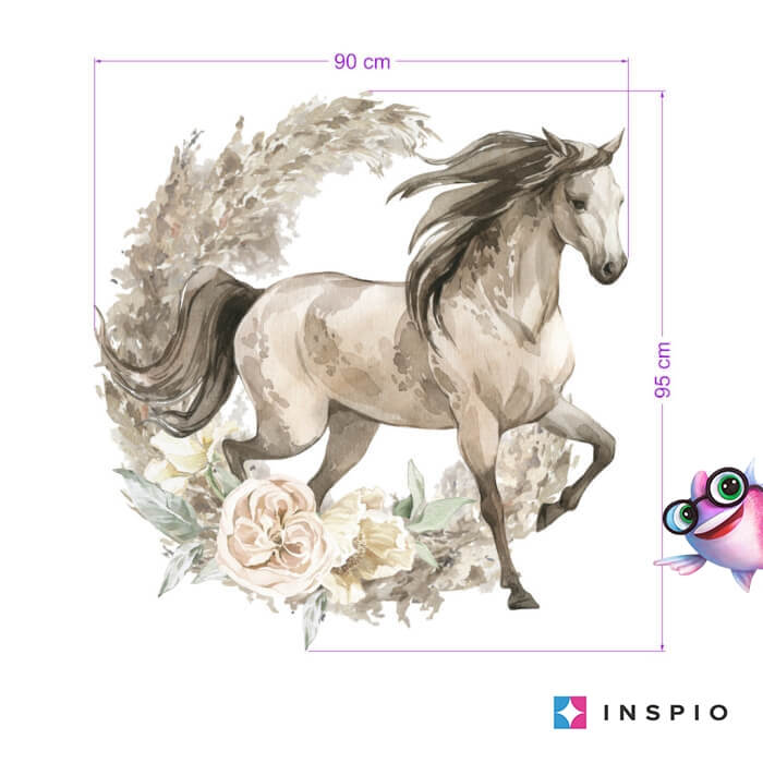 Falmatrica - Barna ló boho stílusban (9273f)