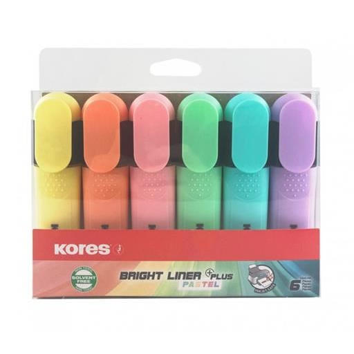 Kores Bright Liner Plus Pastel szövegkiemelő készlet 0,5-5 mm 6 szín (36166) (ko36166)
