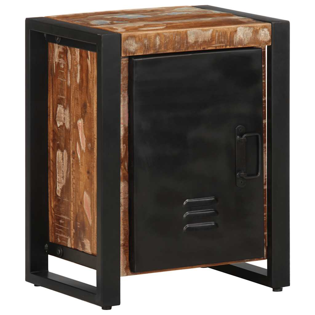 Éjjeli szekrények 2 db Többszínű tömör nyersfa mangó (4013566)